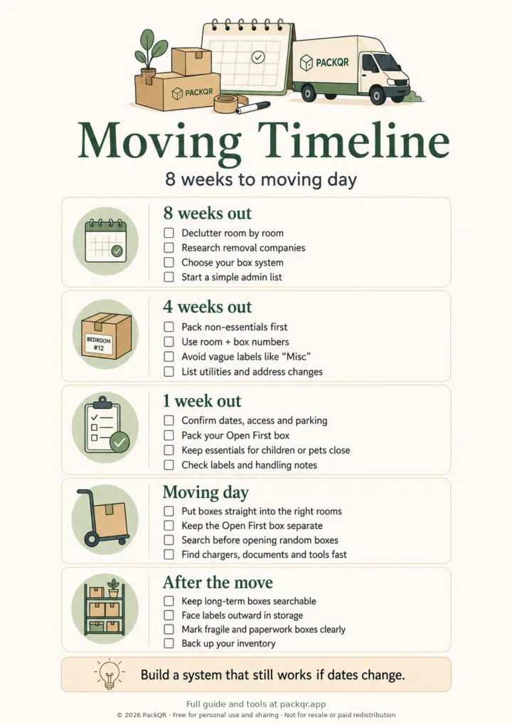 Moving Timeline infographic preview