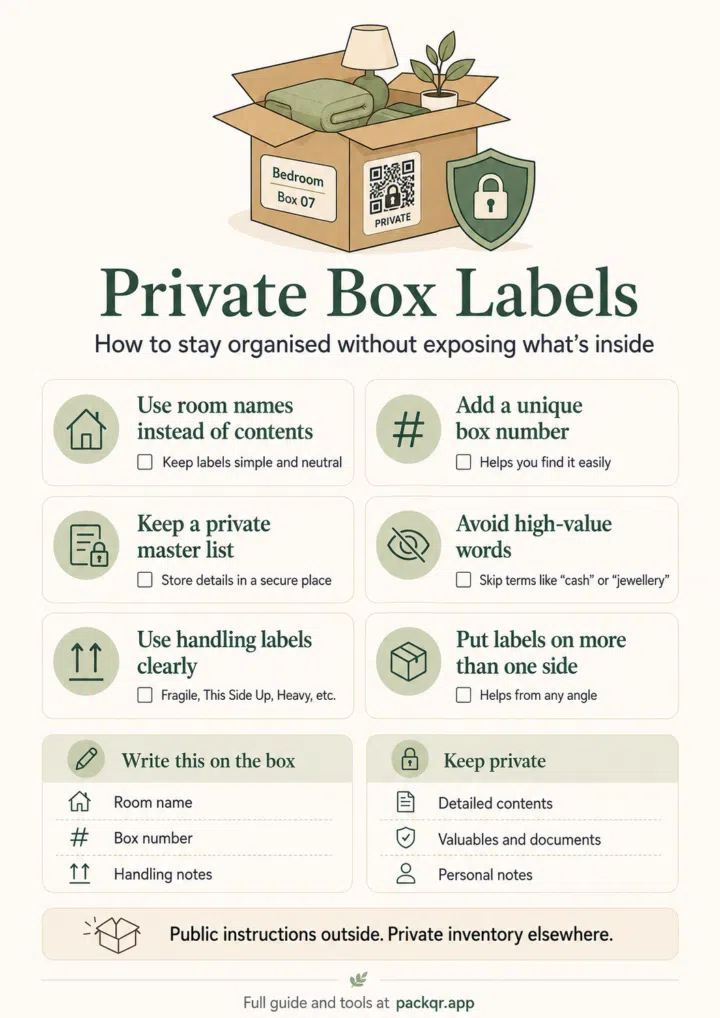 Private Box Labels moving infographic preview