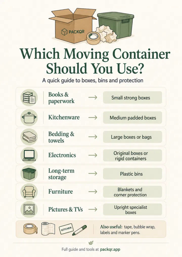 Which Moving Container Should You Use infographic preview